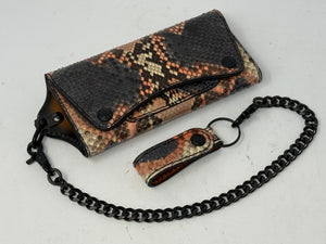 Trucker Trifold Wallet - Strawberry Cream Soda Python