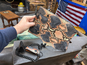 Trucker Trifold Wallet - Strawberry Cream Soda Python