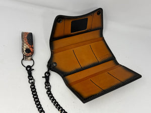 Trucker Trifold Wallet - Strawberry Cream Soda Python