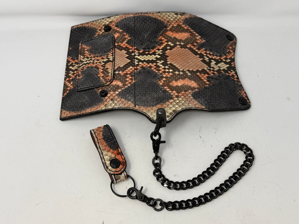 Trucker Trifold Wallet - Strawberry Cream Soda Python