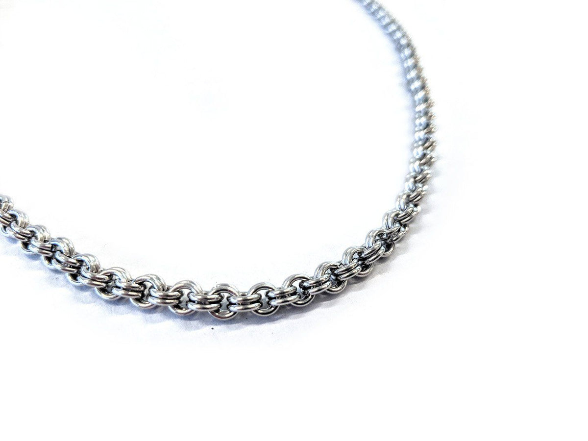 21 Inch Anvil Wallet Chain - Slim 2 In 2 with White Belt Charm