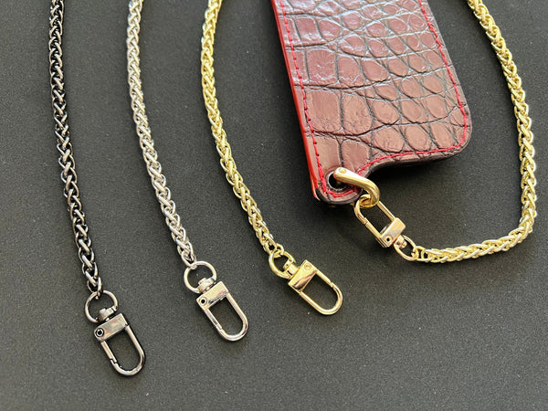 22 Inch Leather Strap Wallet Chain - Anvil Customs