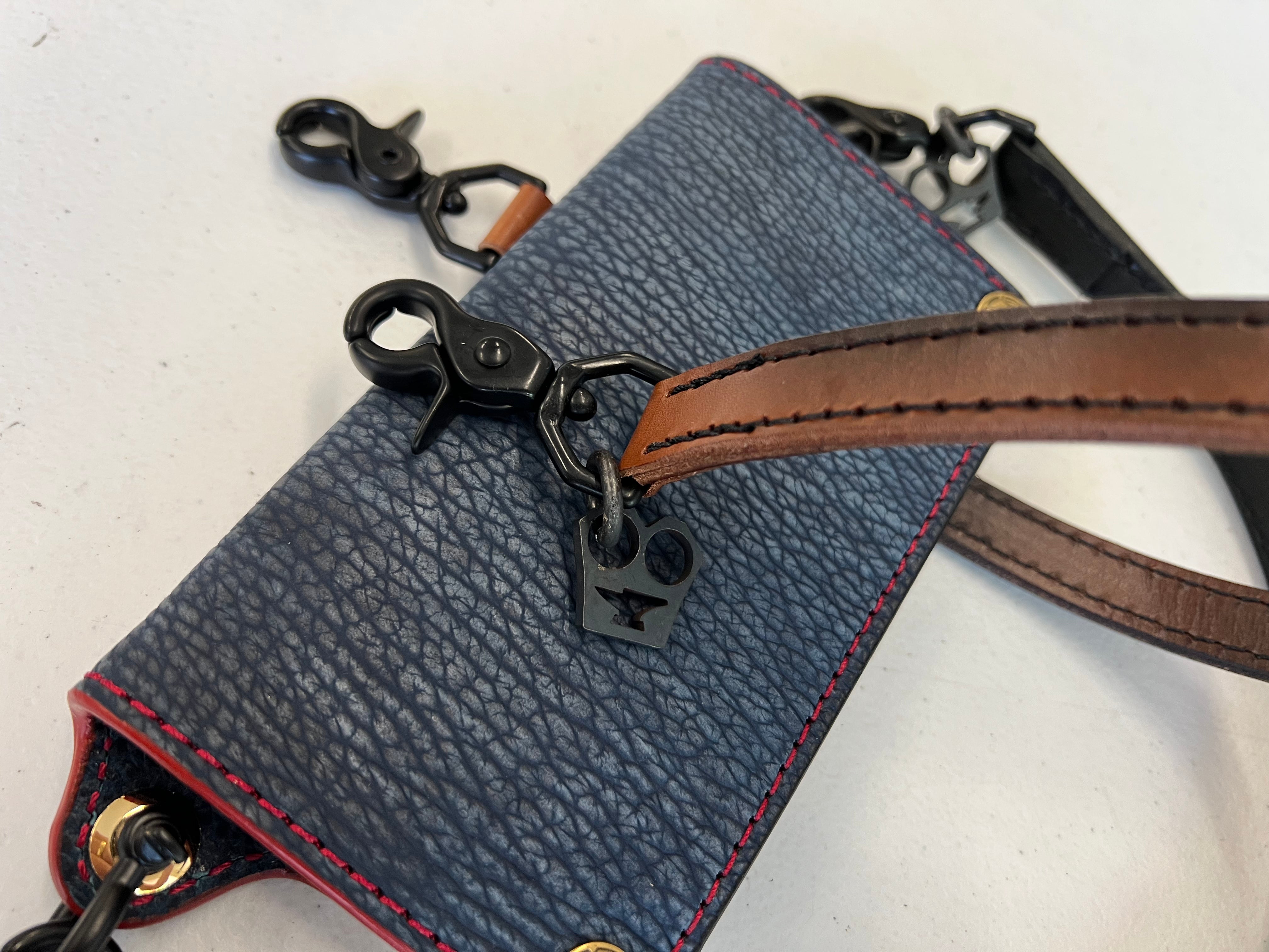 22 Inch Leather Strap Wallet Chain - Anvil Customs