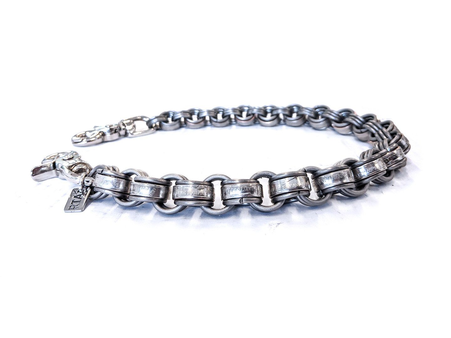 22 Inch U.S. Quarter Chain Mail Wallet Chain - Anvil Customs