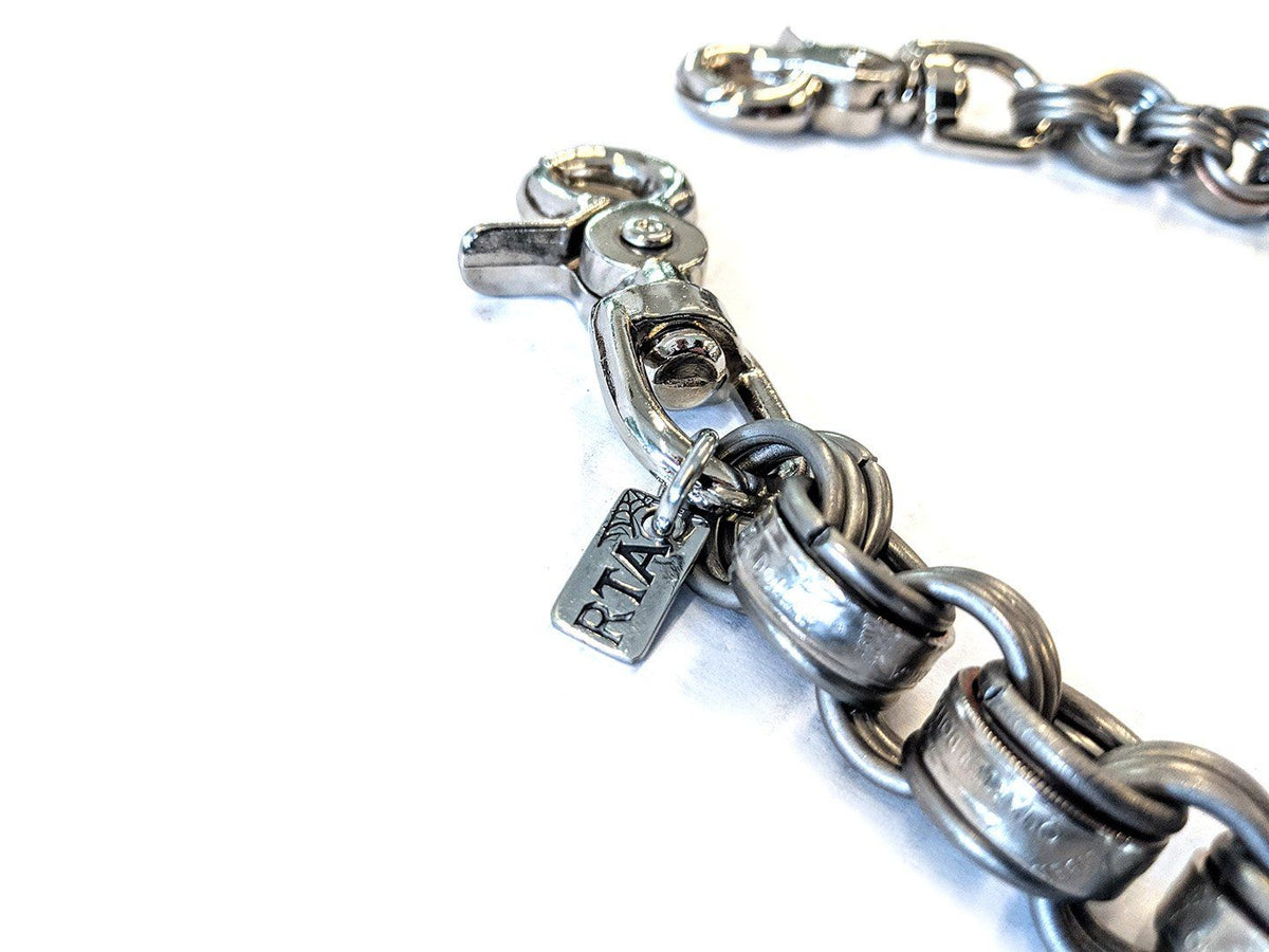 22 Inch U.S. Quarter Chain Mail Wallet Chain - Anvil Customs