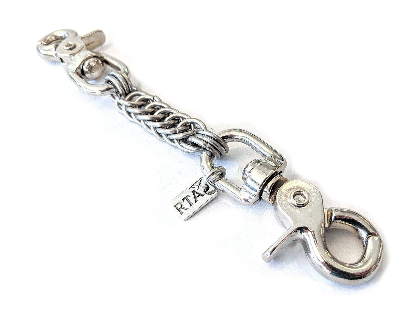 7 Inch Short Chain Mail Wallet Chain - Anvil Customs 7 Inch Short Chain Mail Wallet Chain - Anvil Customs