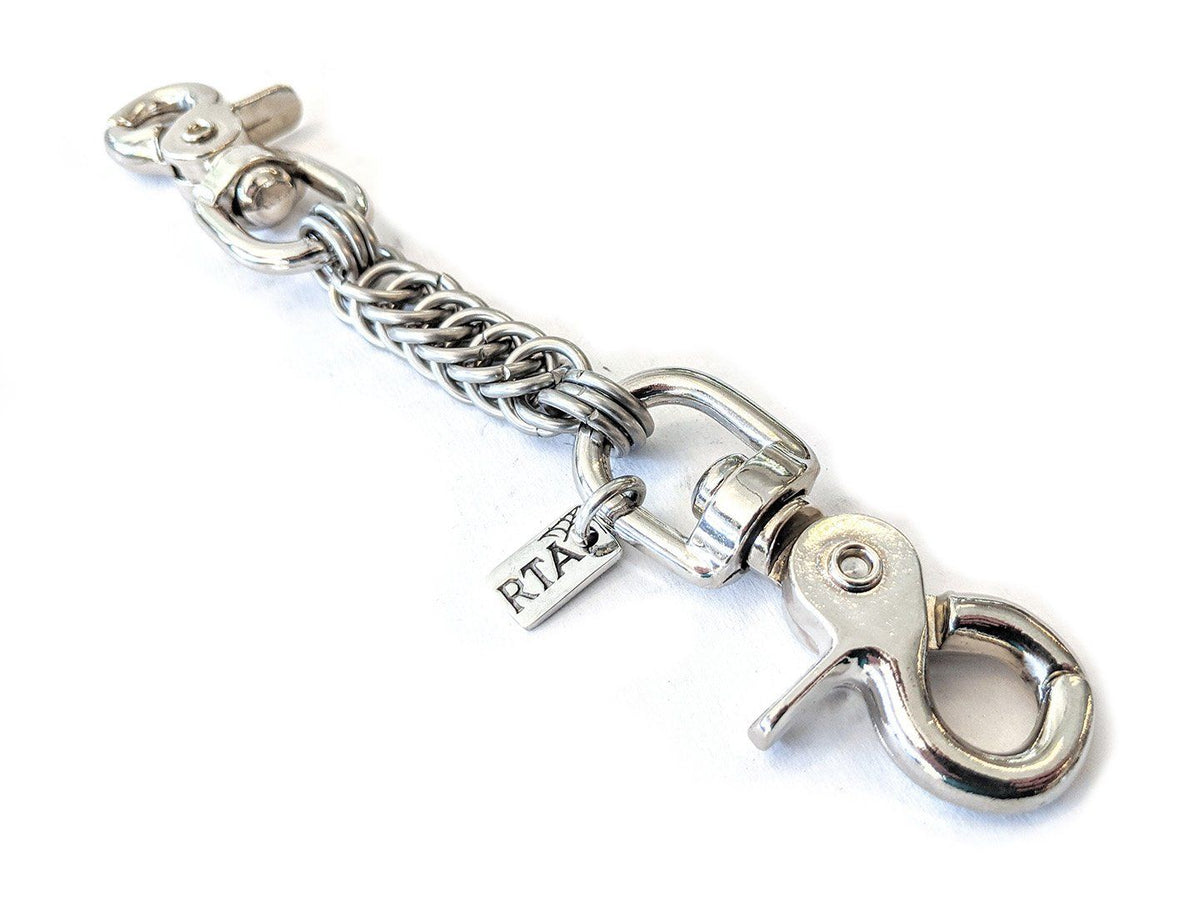 Anvil Signature Belt Charm Loop Wallet Chain Attachment - Bronze White Brass