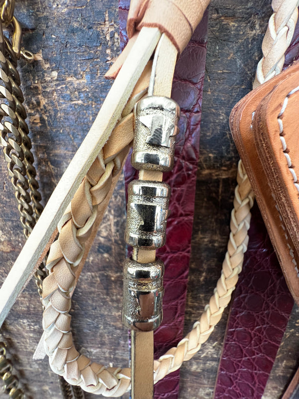 Braided Leather Wallet Chain - Anvil Customs