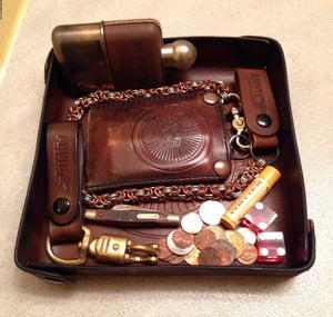 Leather EDC / Accessories Tray - Anvil Customs
