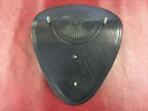 Anvil Leather Motorcycle / Chopper Solo Spring Seat - Anvil Customs