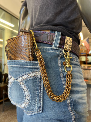 Small Denim Clip On Belt Loop Bag
