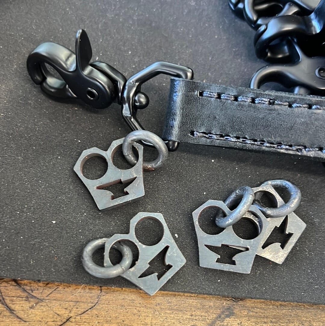 Anvil Wallet Chain Tag - Baby Double Knuckles - Anvil Customs