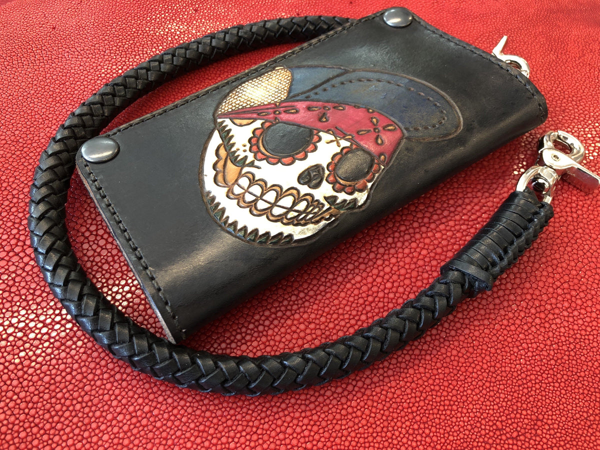 Sliver biker trucker punk skull hook wallet Chain for chain wallet bik
