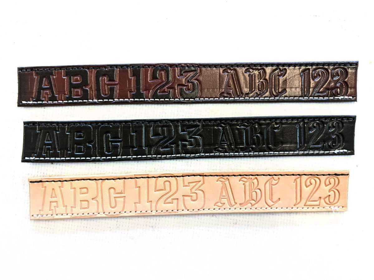 Build Your Own Leather Belt - Personalized Text - Anvil Customs