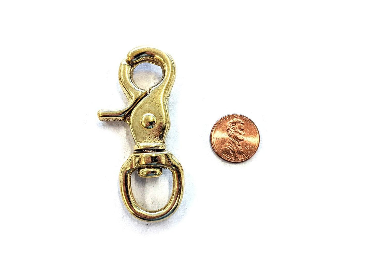 Chainmaille Wallet Chain Clasp - Brass