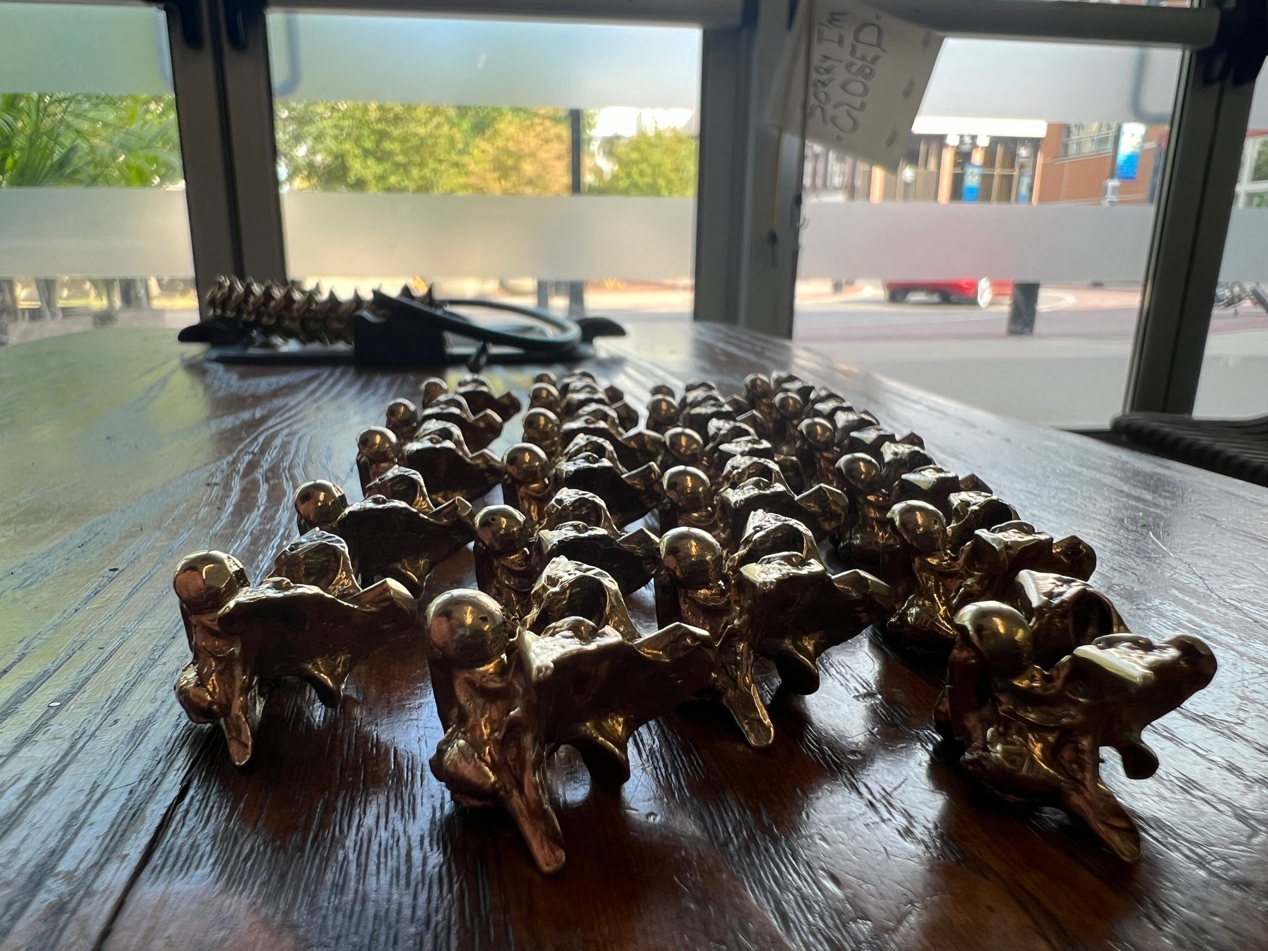 Copperhead Snake Vertebrae Bead for Paracord Lanyard - Anvil Customs