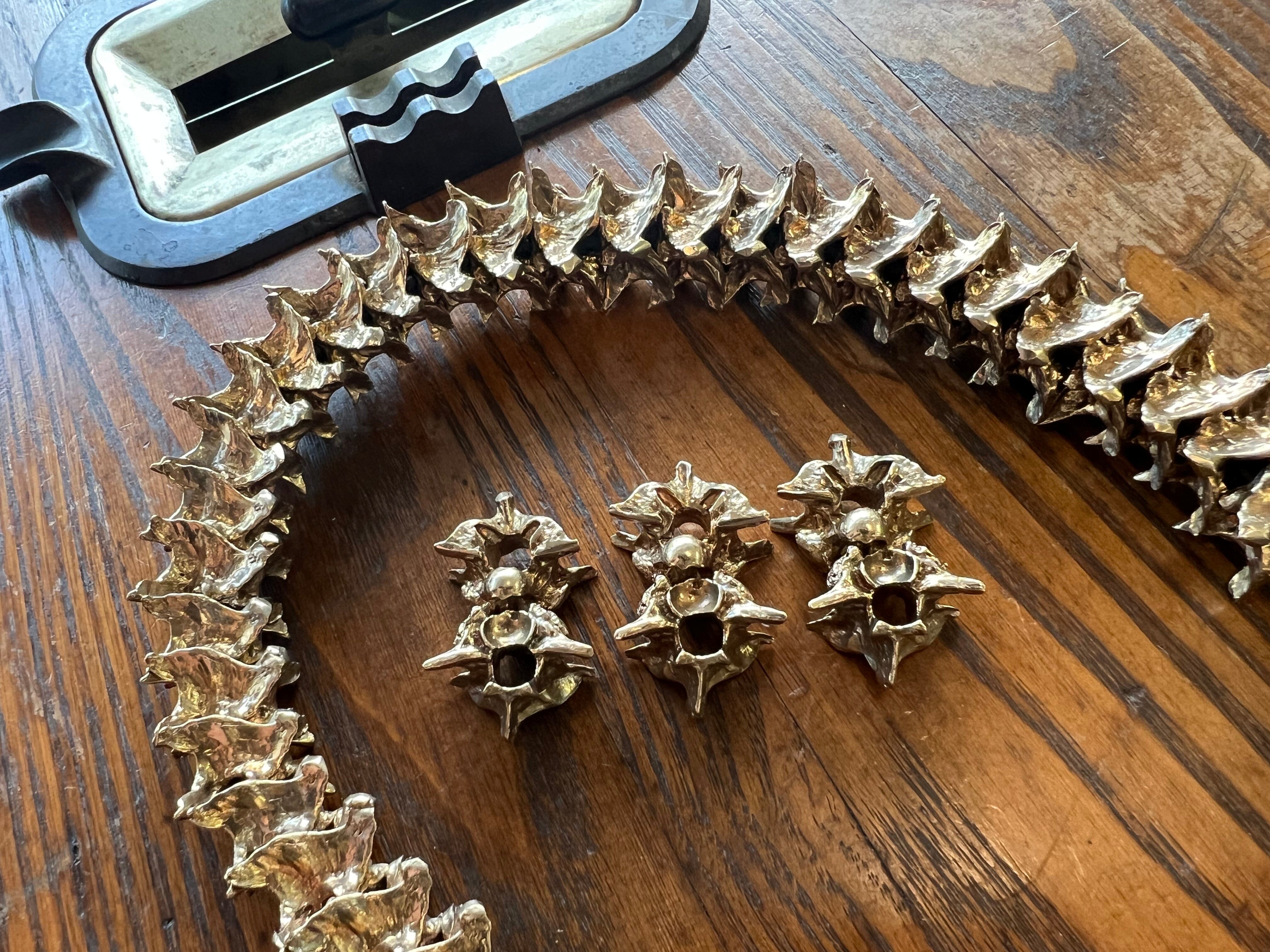 Copperhead Snake Vertebrae Bead for Paracord Lanyard - Anvil Customs
