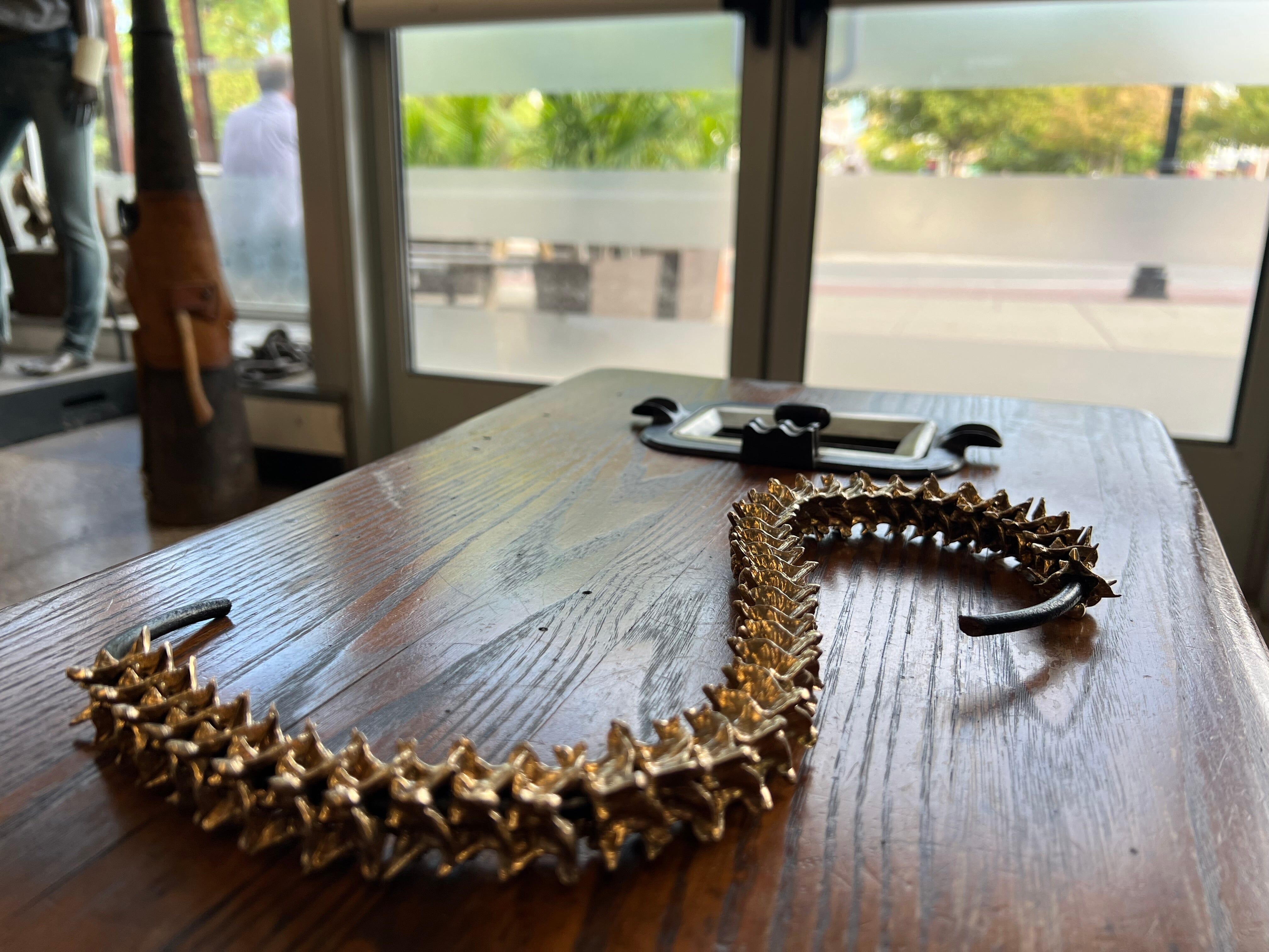 Copperhead Snake Vertebrae Bead for Paracord Lanyard - Anvil Customs
