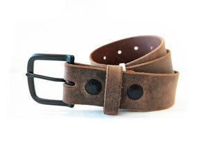 Custom Leather Belt - Crazy Horse Cowhide