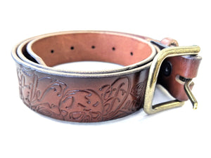 Custom Leather Belt - Life & Death - Anvil Customs