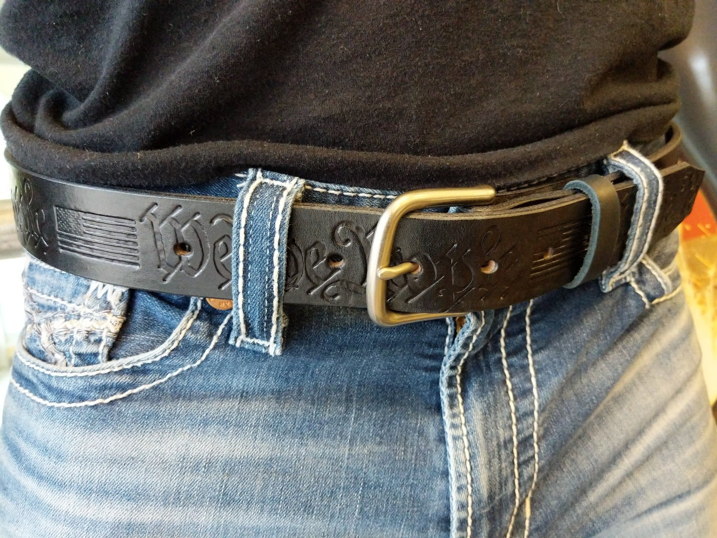 Anvil Leather Belt - We The People 30 / Distressed Blue