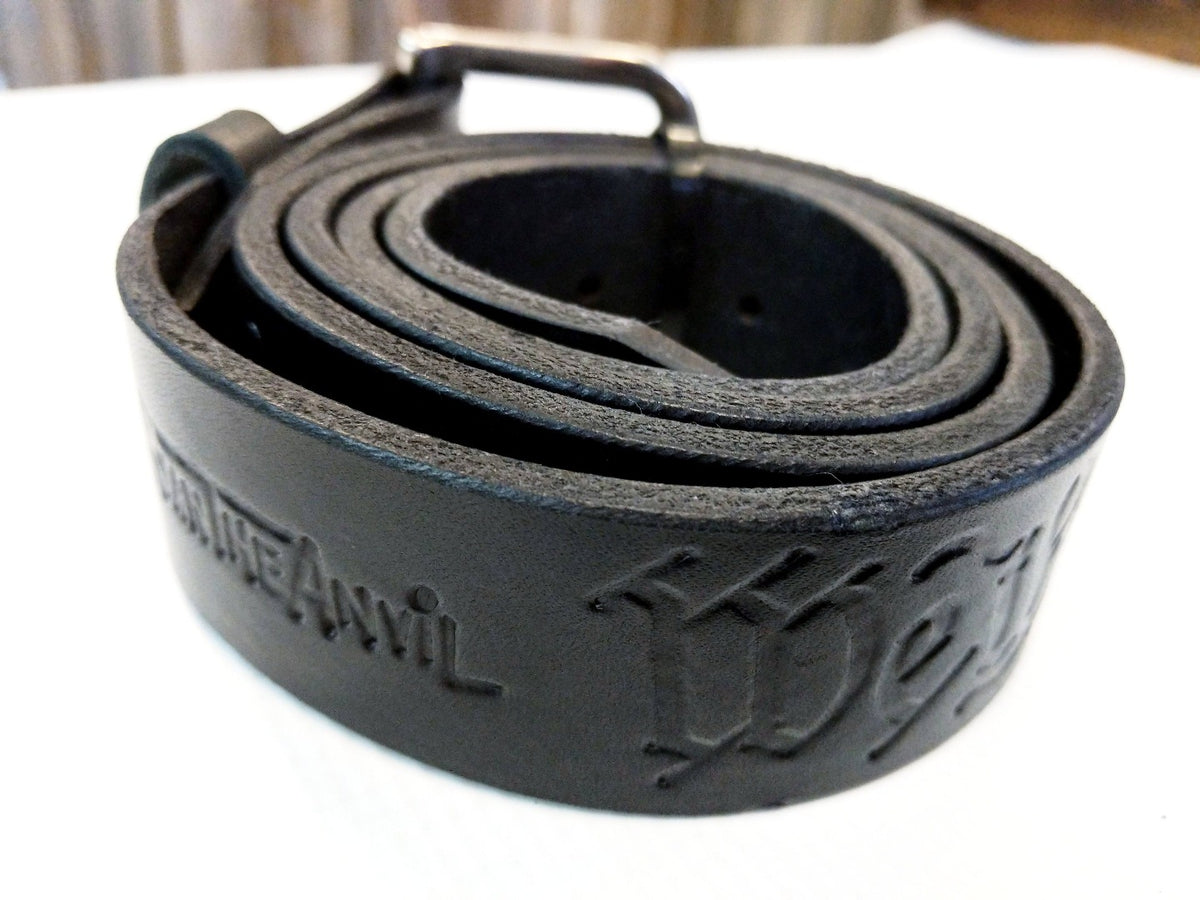 Custom Leather Belt - We The People - Anvil Customs