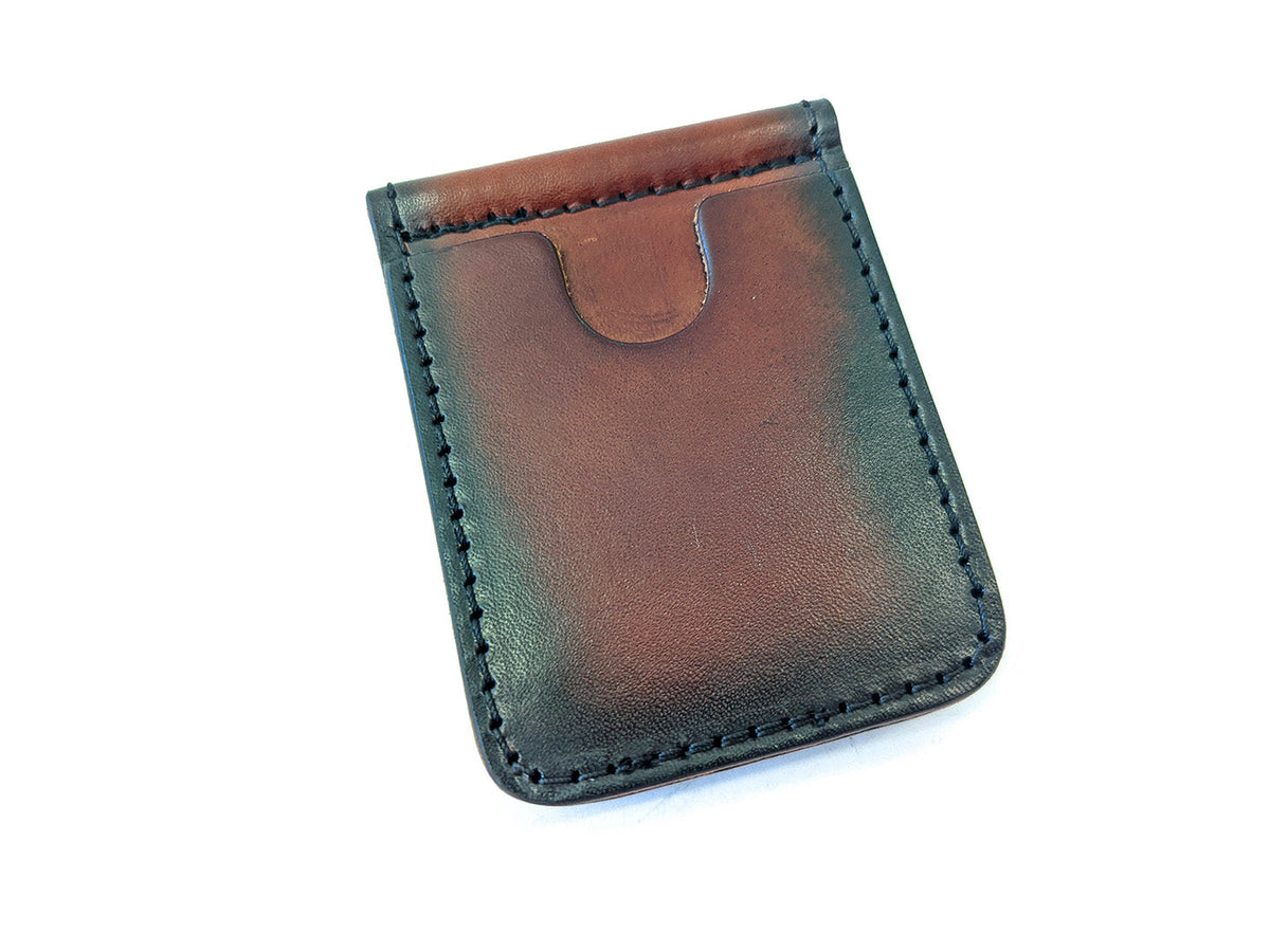 Vintage Alligator Embossed Cowhide Money Clip Wallet