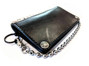 Long Biker Leather Chain Wallet - Gen 1