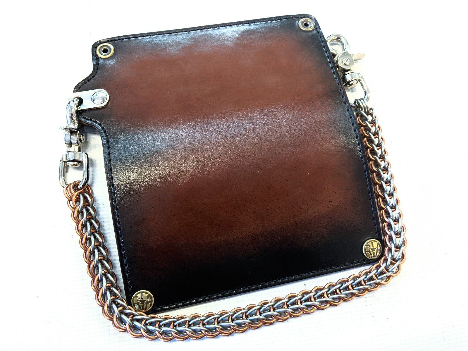 Long Biker Leather Chain Wallet