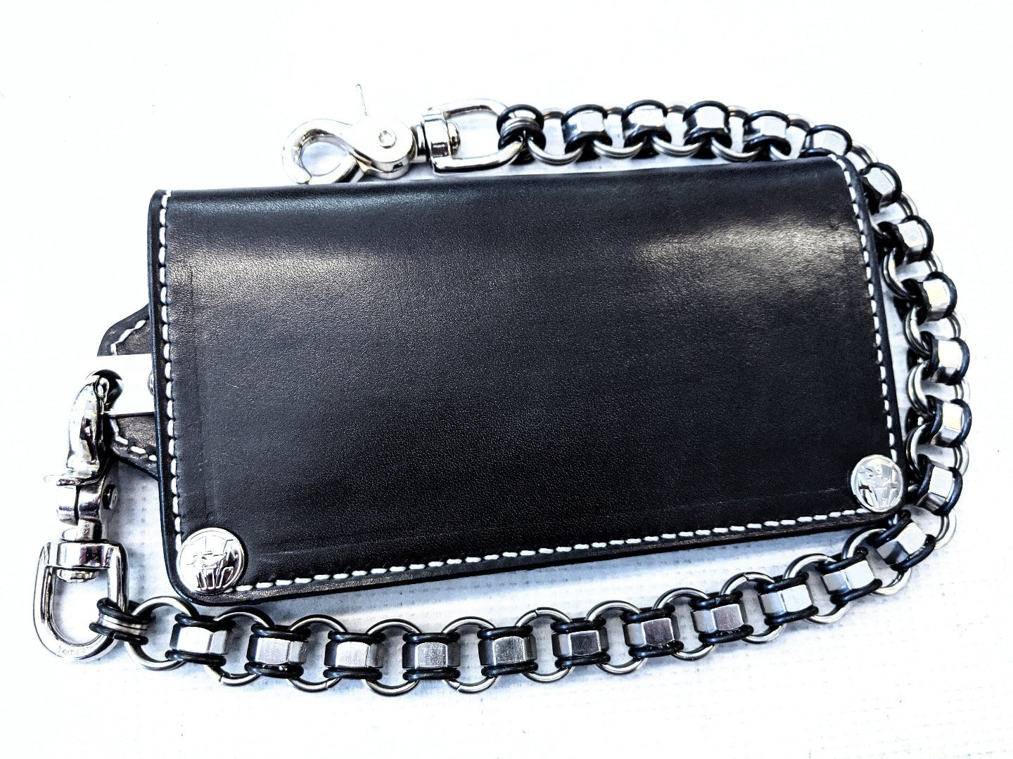 Long Biker Leather Chain Wallet - G4 - Anvil Customs