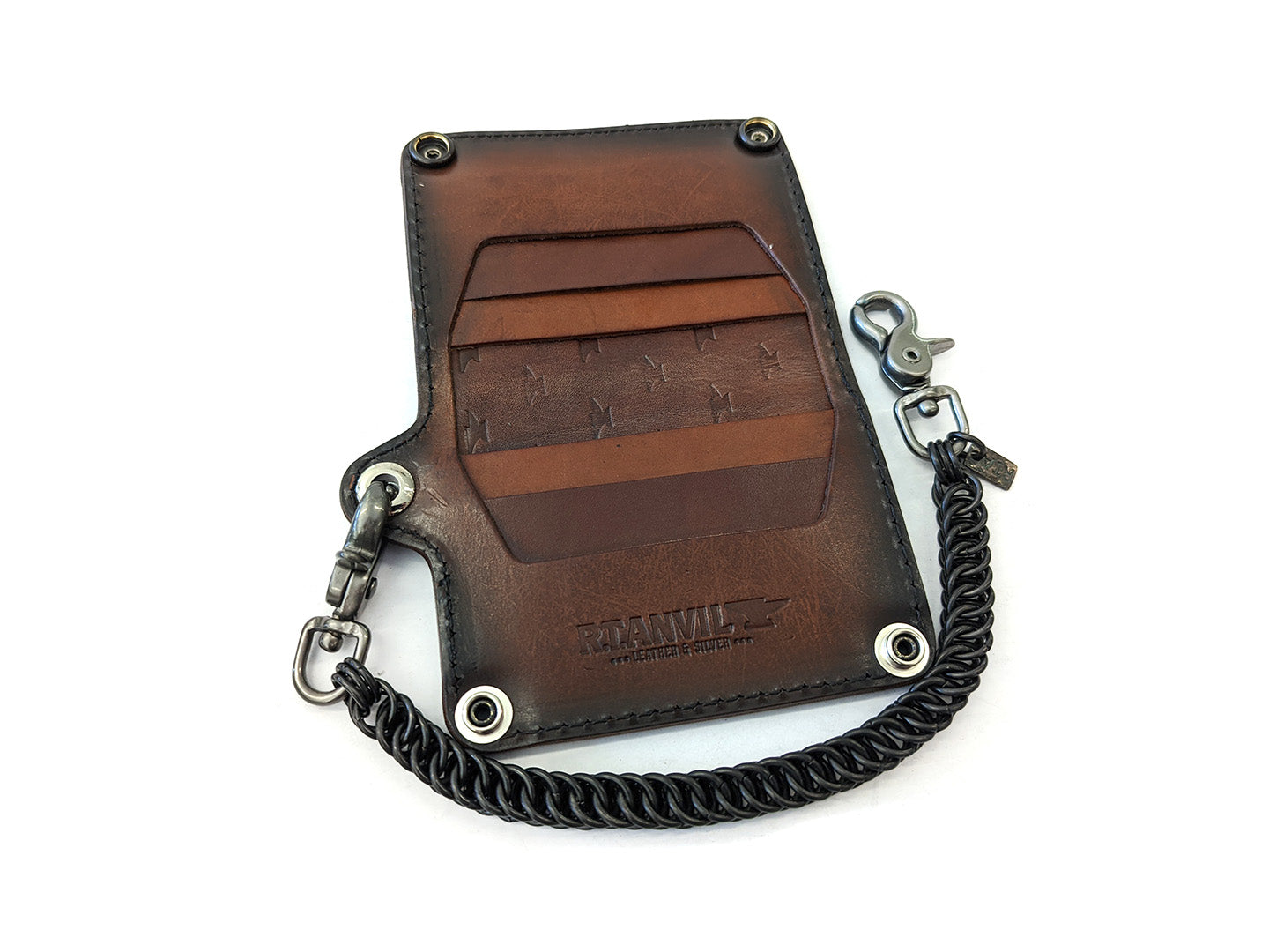 Custom Leather Wallets - Leather Biker Wallets - Anvil Customs