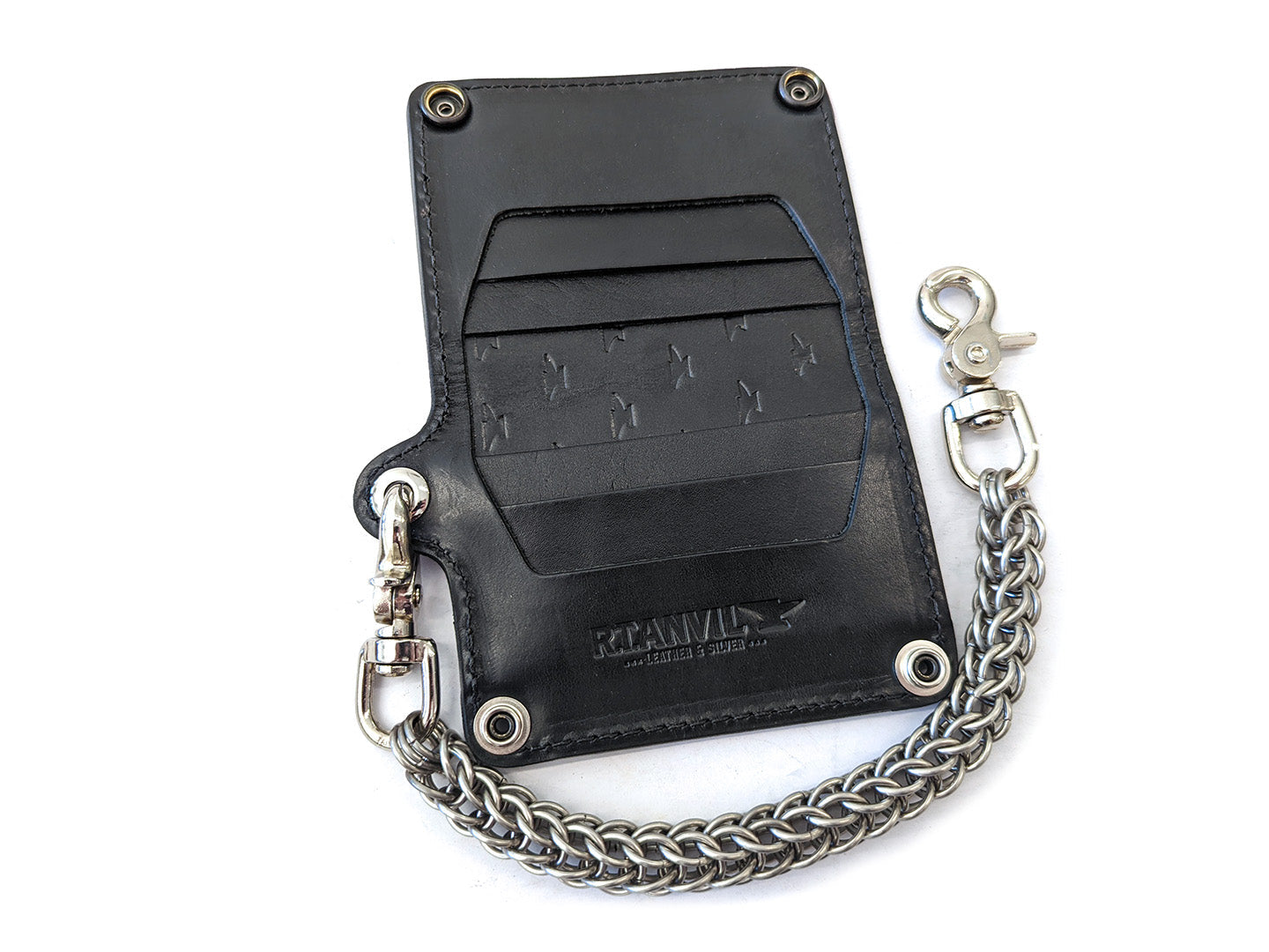 Braided Leather Wallet Chain - Anvil Customs