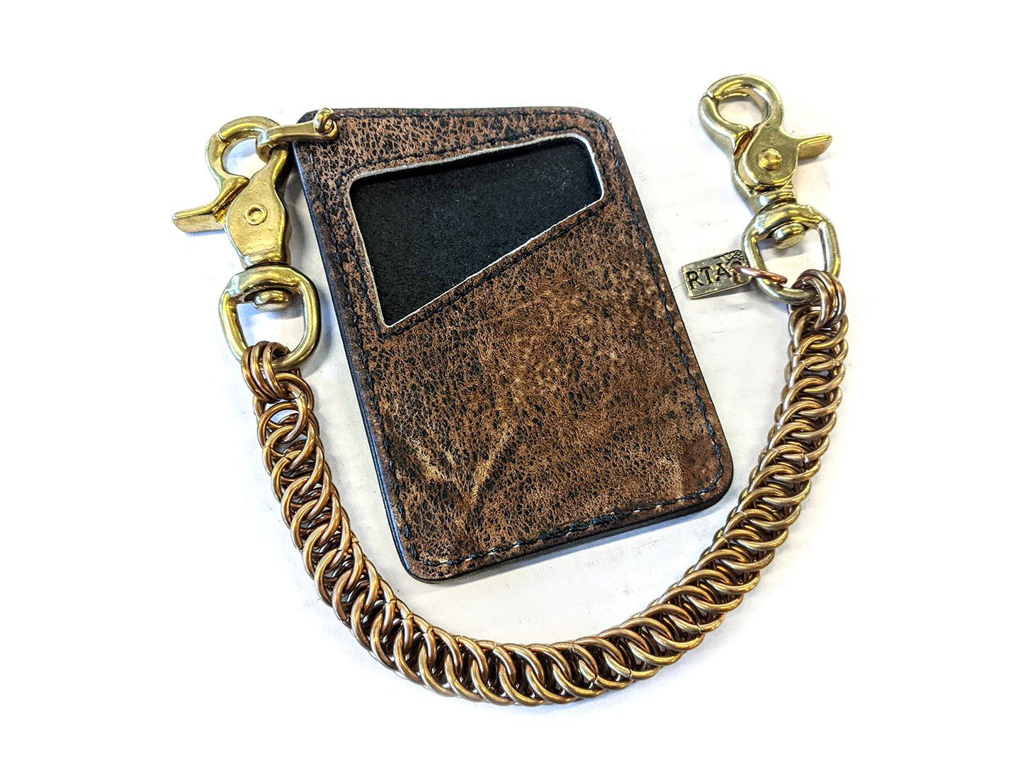 Minimalist Leather Chain Wallet - Fallout - Anvil Customs