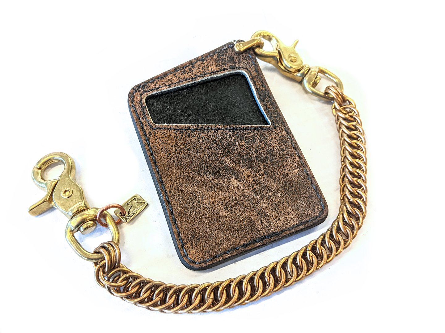 Minimalist Leather Chain Wallet - Fallout - Anvil Customs