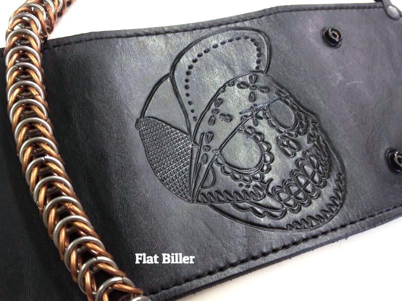 Leather Pattern Wallet on Chain